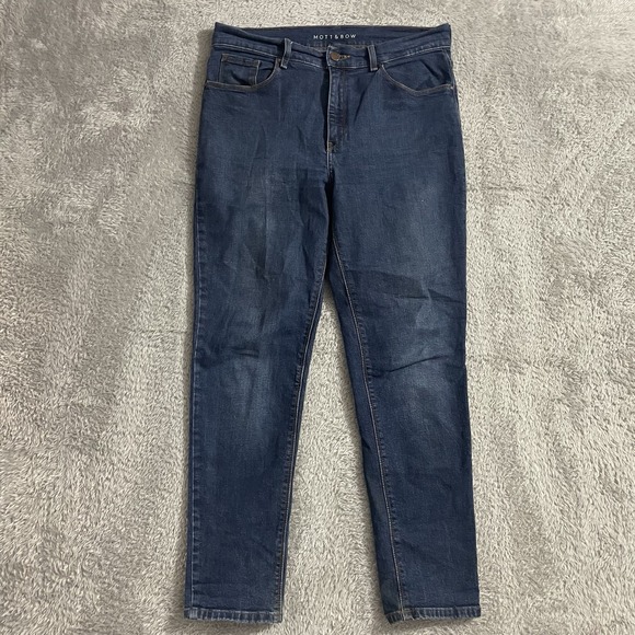 Mott & Bow Denim - Mott And Bow Jeans Womens Size 30x28 Mom Fit Medium Wash Stretch High Rise